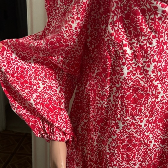 BODEN Women’s Linen Puff Sleeve Mini Shift Dress - Picture 9 of 16